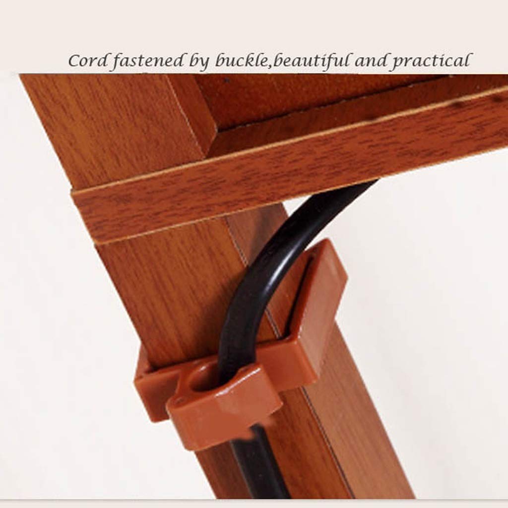 Modern Bedside Floor Lamp with Shelves - Chinese Country Style Wooden Sofa Lamp for Living Room & Bedroom (Walnut Finish, No Remote) - Perfect for Reading Nook, Coffee Table Lighting and Home Decor