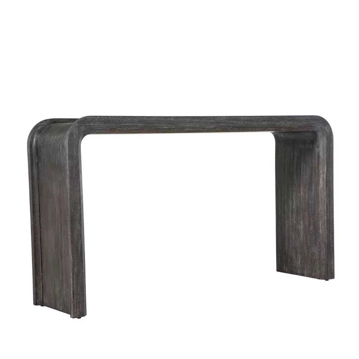 04 SCH 175095 Norman Console Table in Dark Finish - Elegant Entryway Furniture for Living Room, Hallway & Office Decor