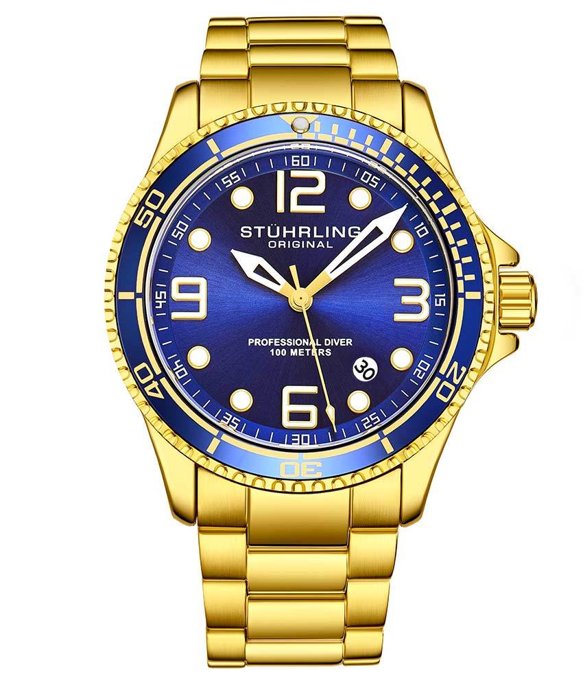3930 Quartz 43mm Diver Watch - Waterproof Stainless Steel Sports Watch for Men - Perfect for Swimming, Diving & Outdoor Adventures