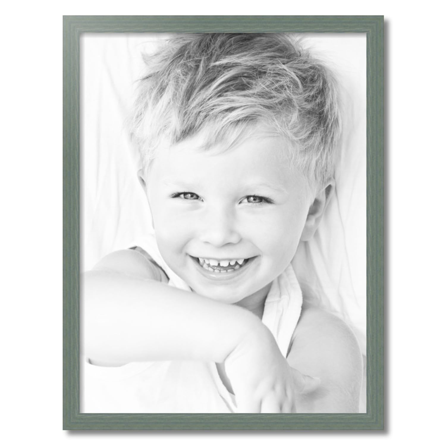 ArtToFrames 25x33 Inch Green Wood Picture Frame - 1.5 Inch Custom Poster Frame for Artwork & Photos - Includes Economy Acrylic - Perfect for Home Decor, Office Display & Gift Giving