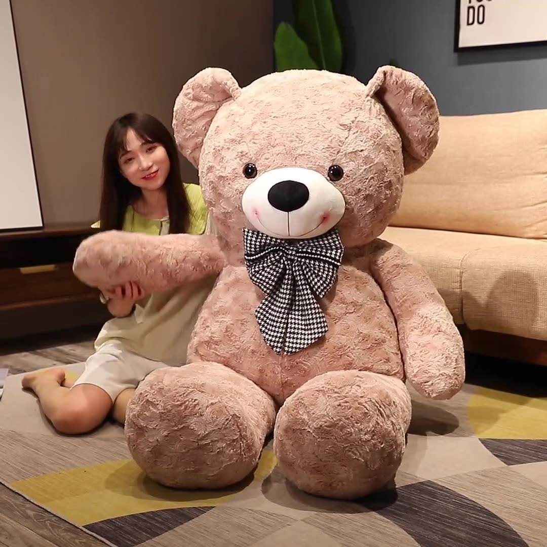 47 Inch Giant Stuffed Teddy Bear - 4ft Big Soft Plush Toy for Kids & Adults | Perfect for Gifts, Nursery Decor, Cuddling and Photo Props