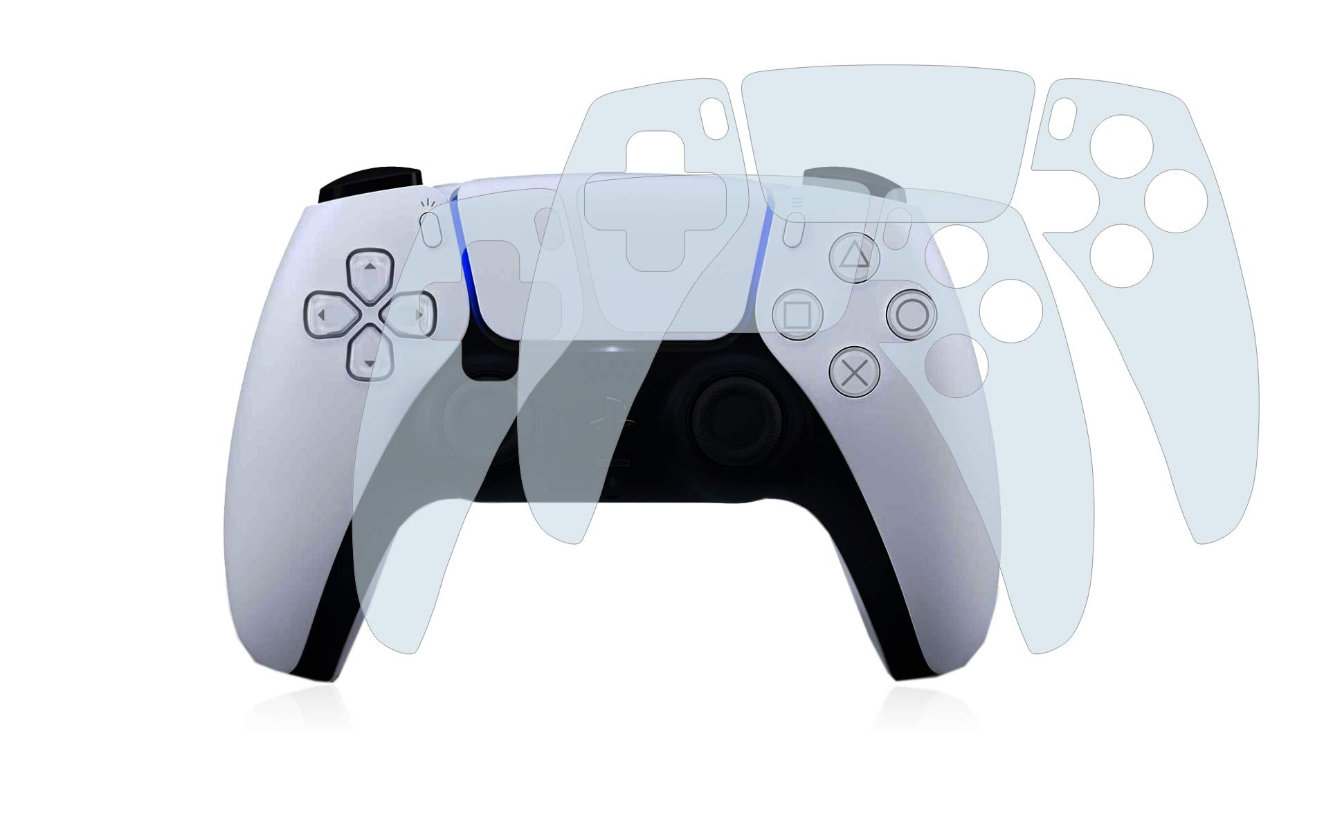 Brotect Full-Cover 3D Curved Screen Protector for Sony PlayStation 5 PS5 Digital Edition DualSense Controller (2-Pack) - Anti-Scratch, Bubble-Free, Easy Installation for Enhanced Gaming Protection