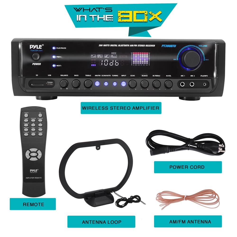Wireless Bluetooth Home Theater Stereo Receiver - 5.1 Channel Surround Sound System for Movies, Music & Gaming | Compatible with TV, Smartphone & PC