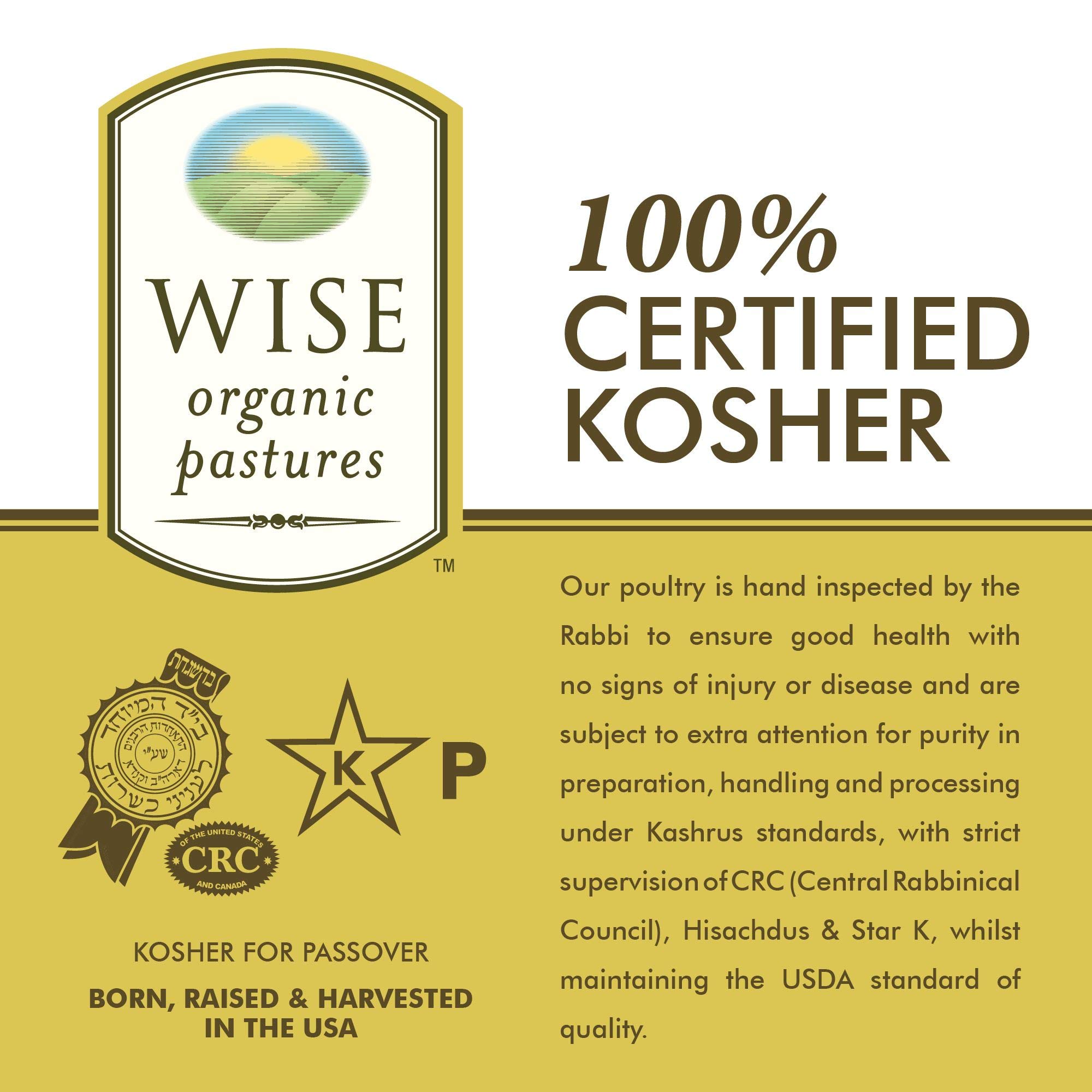 Certified Organic Free Range Chicken Thighs with Bone and Skin - Glatt Kosher, Non-GMO, 8.75-9.25 lbs (Approx. 20 Pieces) - Perfect for Grilling, Roasting, and Family Dinners