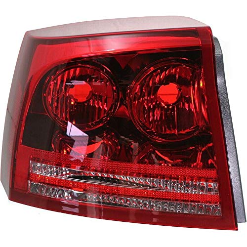 Replacement Set of 2 Tail Lights for 2006-2008 Dodge Charger - Driver & Passenger Side - High Quality Aftermarket Parts for Enhanced Nighttime Visibility and Safety