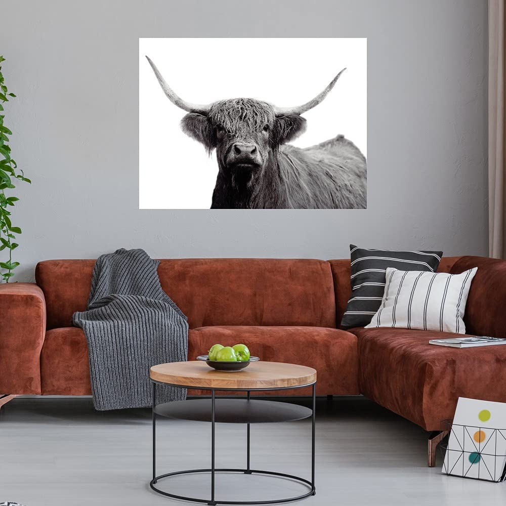 Highland Mist Fine Art Canvas Wall Decor by Bill Philip - 43x32 Inches - Ready to Hang for Living Room, Bedroom, Office & More - Nature Landscape Painting for Home & Commercial Spaces