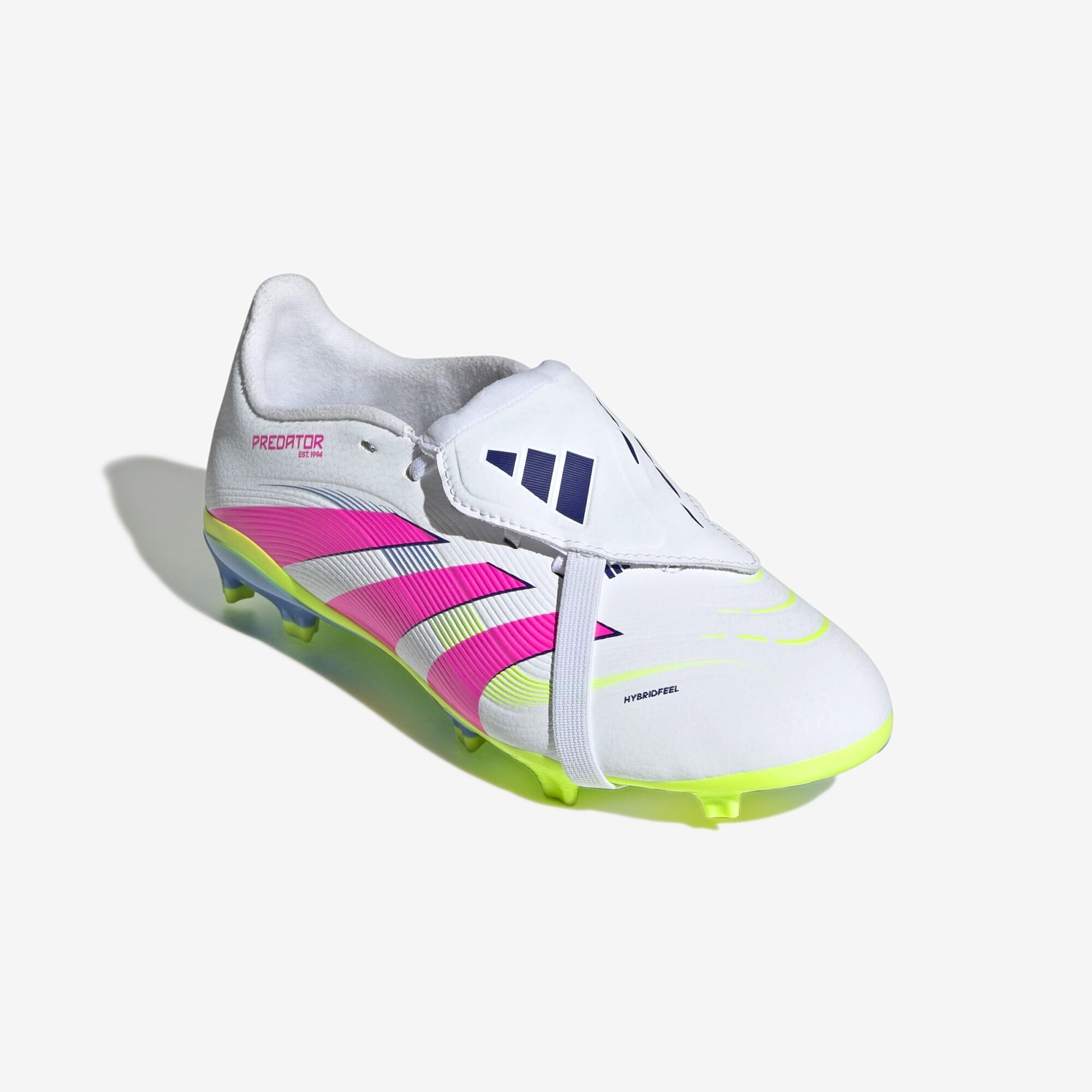 adidas Jr. Predator League Soccer Cleats - Fold Over Tongue Youth Football Shoes for Boys & Girls - Perfect for Training & Matches on Grass Fields
