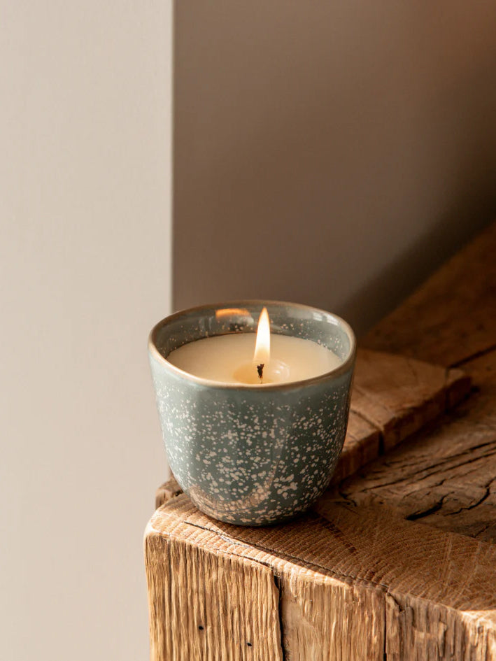St. Eval Enchantment Scented Candle in Granite & Moss Pot - Handmade Aromatherapy Home Decor for Relaxation & Meditation