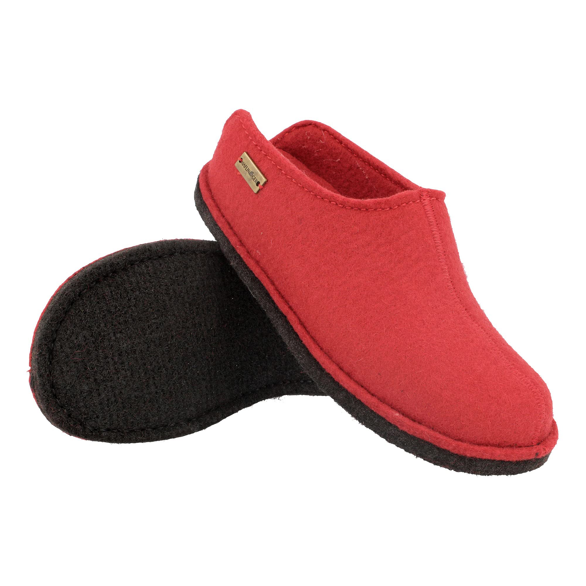 HAFLINGER Men's Open Back Slippers - Comfortable House Shoes for Indoor & Outdoor Use - Size 4 US - Perfect for Relaxing at Home, Gardening, or Quick Errands