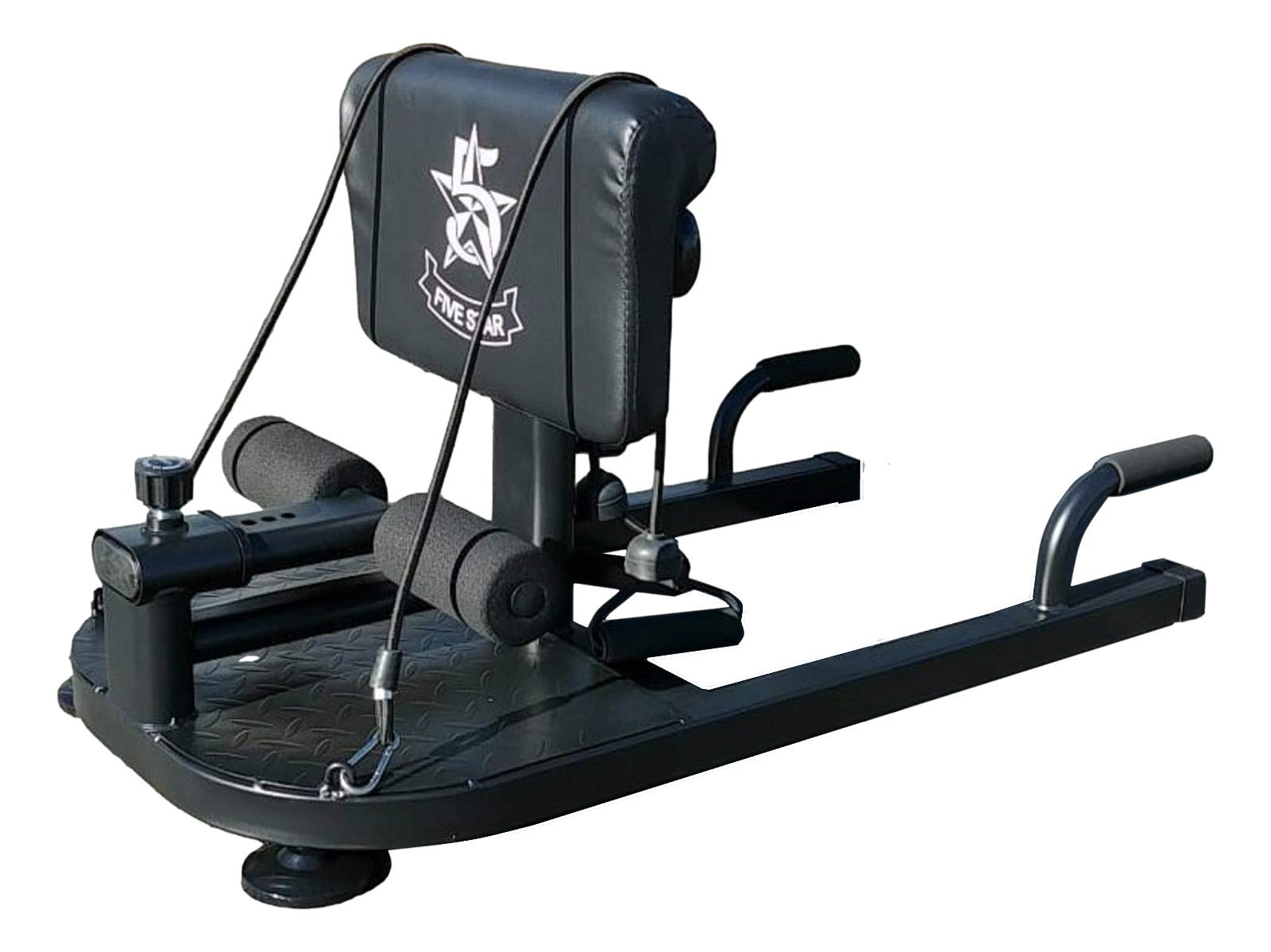 3-in-1 Multifunctional Squat Machine with Resistance Bands - Home Gym Equipment for Leg Workouts, Hip Training & Core Exercises | Perfect for Squats, Sit-ups & Push-ups | Compact Fitness Solution for Small Spaces (Black)