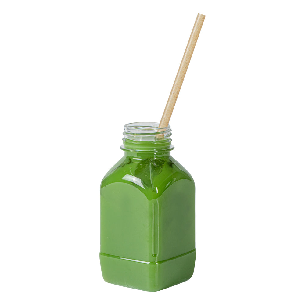 Eco-Friendly Compostable PLA Plastic & Sugarcane Straws - 8 1/4 Inch Biodegradable Drinking Straws (2000 Count) - Perfect for Parties, Restaurants & Sustainable Living