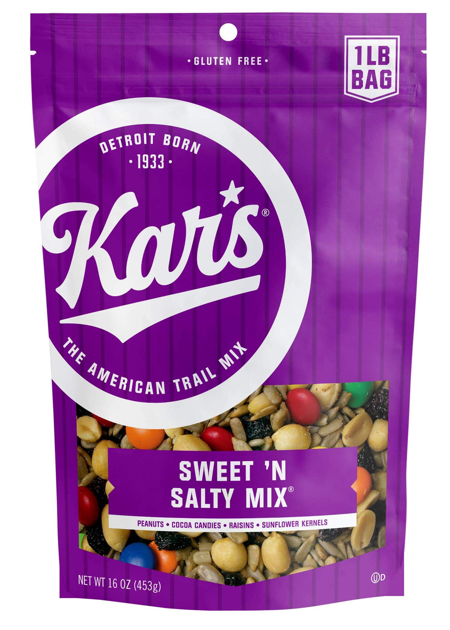 Kar's Nuts Sweet 'N Salty Trail Mix - 16oz Resealable Bag (Pack of 6) | Healthy Snacks for Adults & Kids | Perfect for Hiking, Office & School Lunch