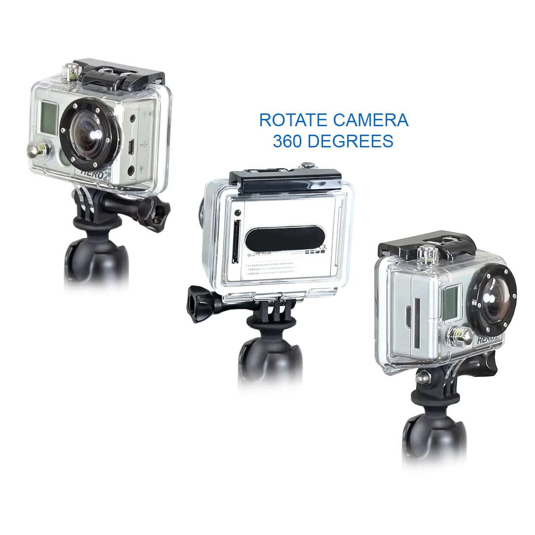 GoPro Hero Mount Adapter - RAM RAP B 202U GOP1 Universal Action Camera Accessory for Motorcycles, Bikes & Outdoor Adventures