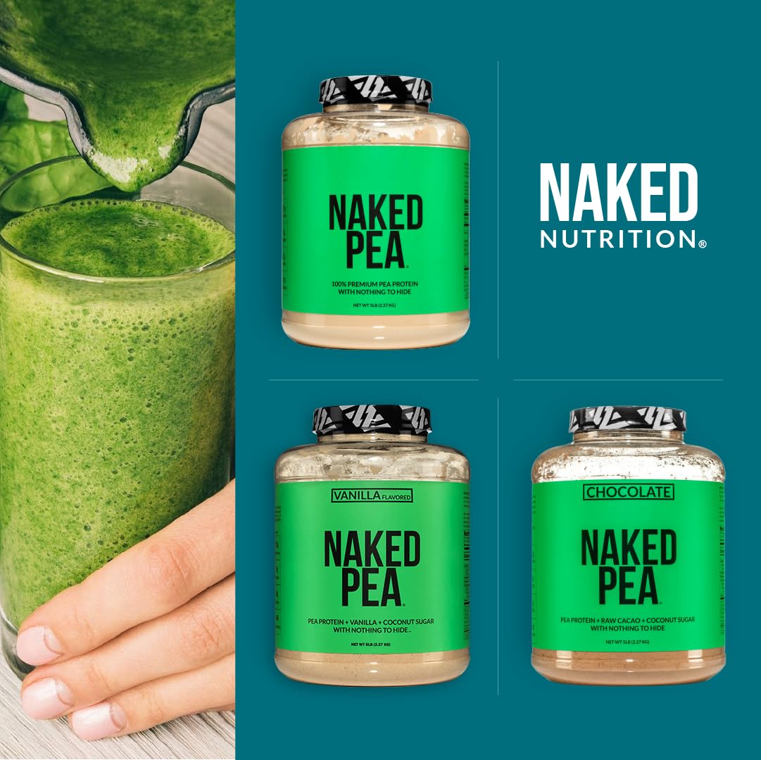 Premium Chocolate Pea Protein Isolate from USA Farms | Vegan, Gluten-Free, Soy-Free, Non-GMO Protein Powder (1LB) | Perfect for Smoothies, Baking & Post-Workout Recovery