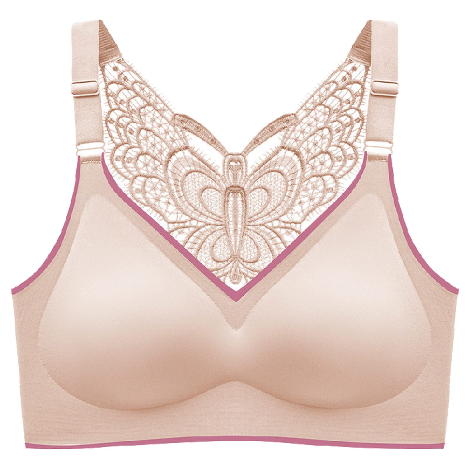 Sexy Women's Lingerie 3-Pack - Wireless Butterfly Back Bras & Sports Bralettes for Comfort & Support | Perfect for Yoga, Sleepwear & Everyday Wear