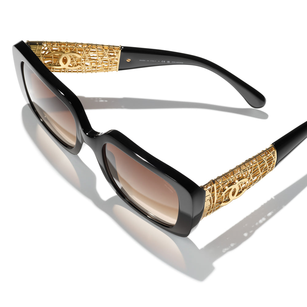 Original Chanel 5532 Sunglasses - Luxury Designer UV Protection Shades for Women - Perfect for Beach, Driving & Fashion Outfits