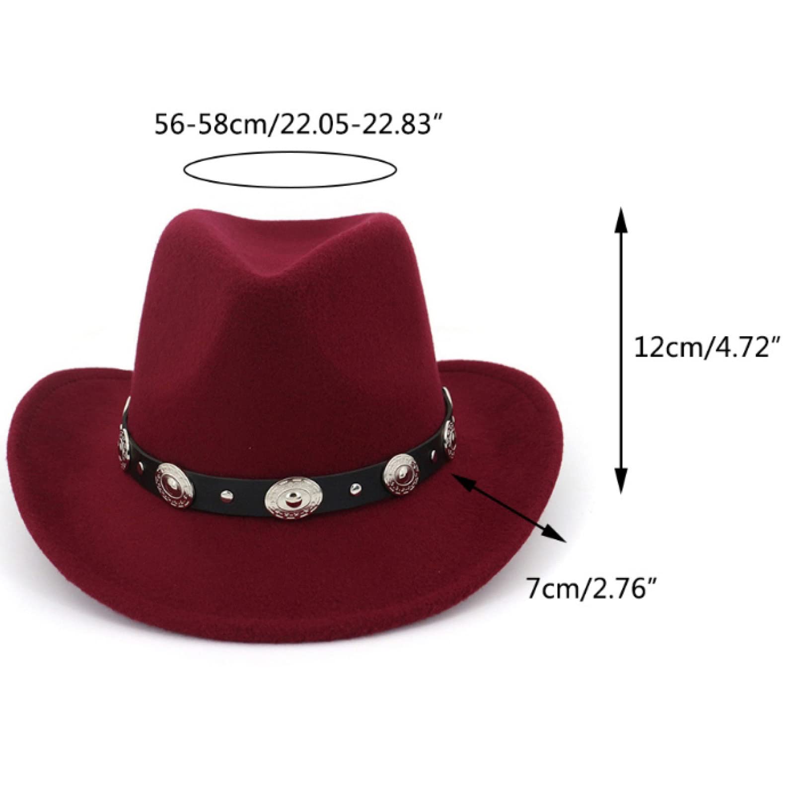 Stylish Men's & Women's Cowboy Hat - Summer Western Sun Hat with Wide Brim, Solid Color Design for UV Protection - Perfect for Rodeo, Outdoor Adventures, and Country Music Festivals