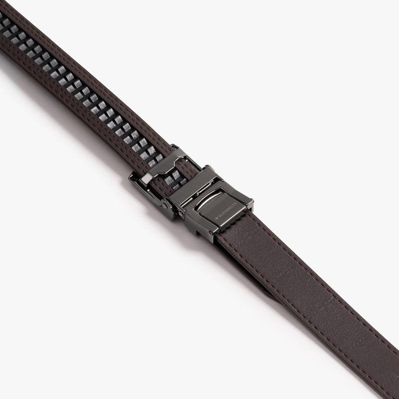 Slim Mocha Brown Leather Belt for Women - Stylish & Adjustable Waist Belt for Jeans, Dresses & Office Wear