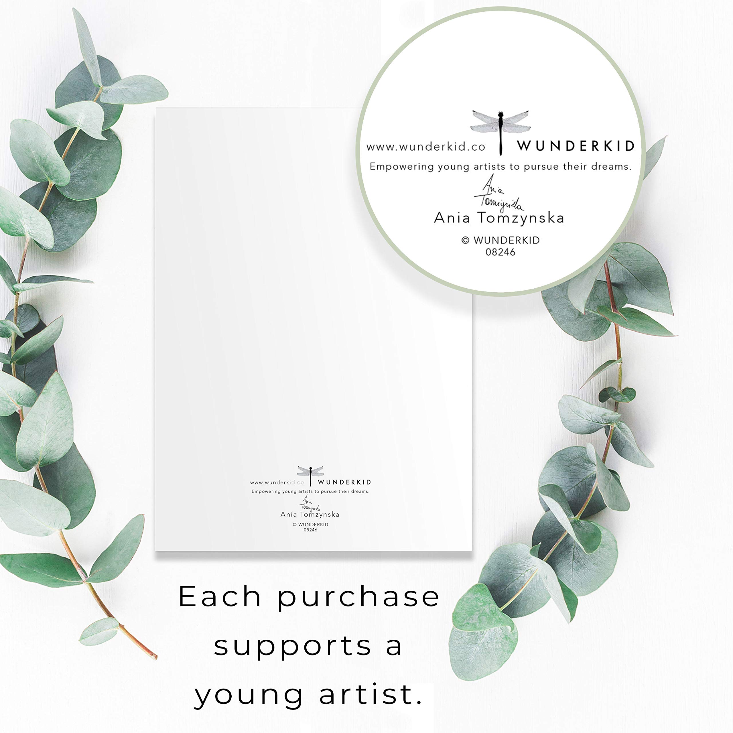 Wunderkid 'Will You Be My Bridesmaid?' Card - Floral Wedding Proposal Invitation with Blank Interior (1 Single Card) | Perfect for Asking Bridesmaids, Wedding Party Proposals & Special Occasions