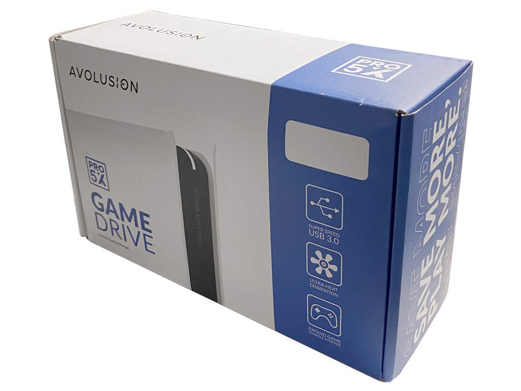Avolusion PRO-5X Series 4TB USB 3.0 External Hard Drive - High Speed Portable HDD for Windows PC, Mac, Laptop - White (Renewed) - Perfect for Data Backup, Gaming Storage & Media Files