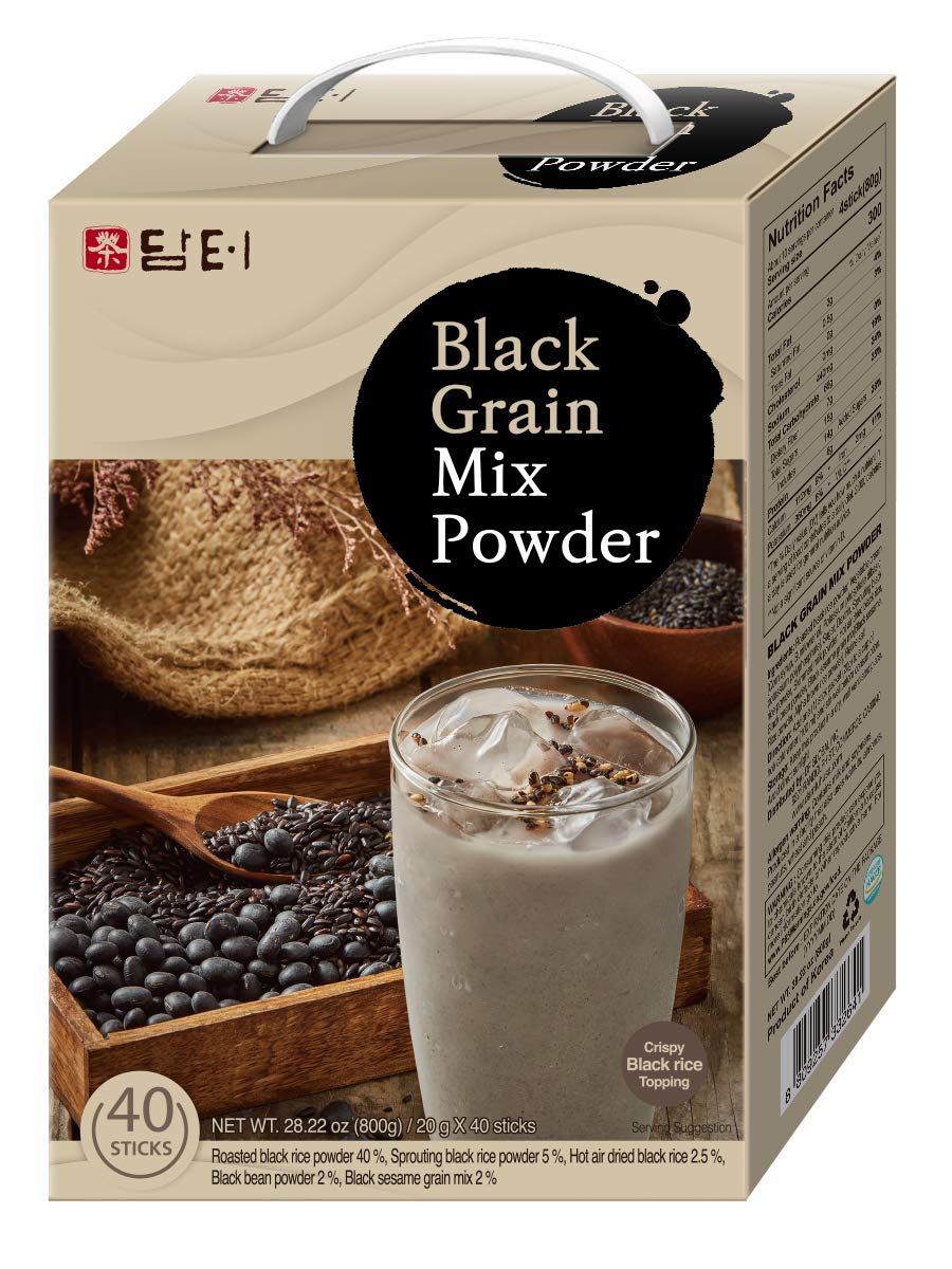 Korean Black Mixed Grain Powder - Nutty Meal Replacement Shake for Breakfast & Snacks