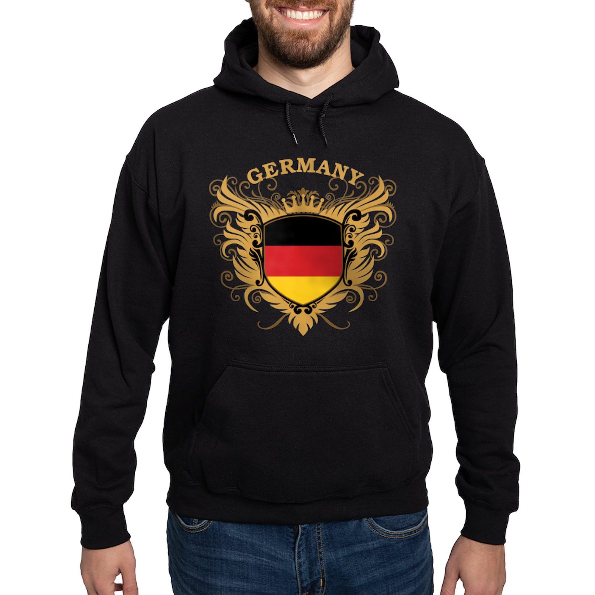 Germany Hoodie for Men - Dark Regular Fit Pullover Sweatshirt | Comfortable & Stylish for Casual Wear, Travel & Outdoor Activities
