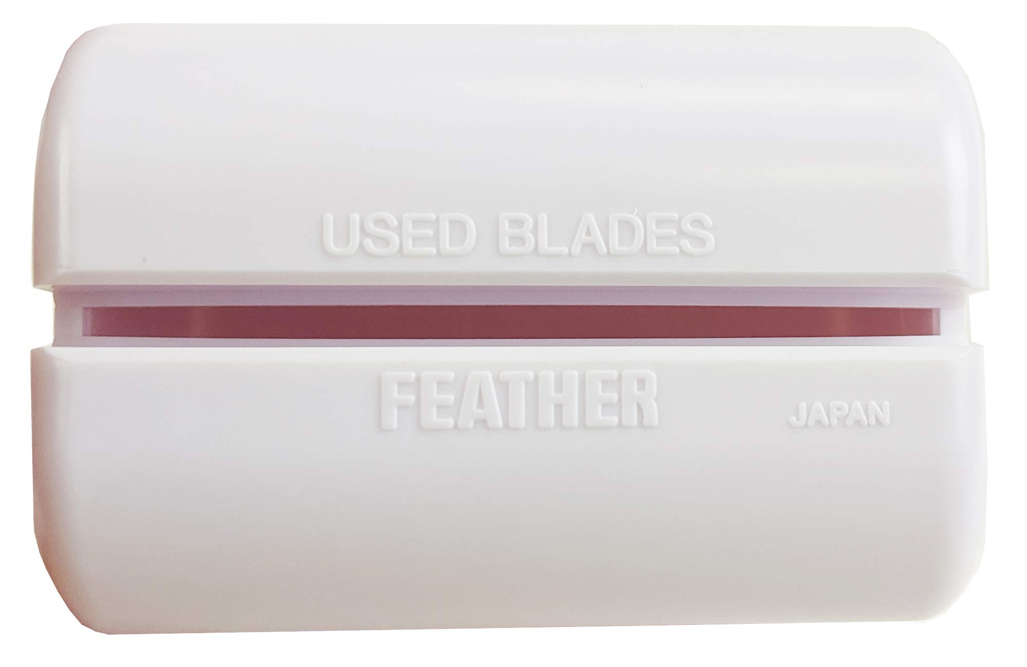 Professional Feather Styling Razor Disposal Case - Safe & Hygienic Storage for Used Razor Blades - Perfect for Salons, Barbershops & Home Grooming