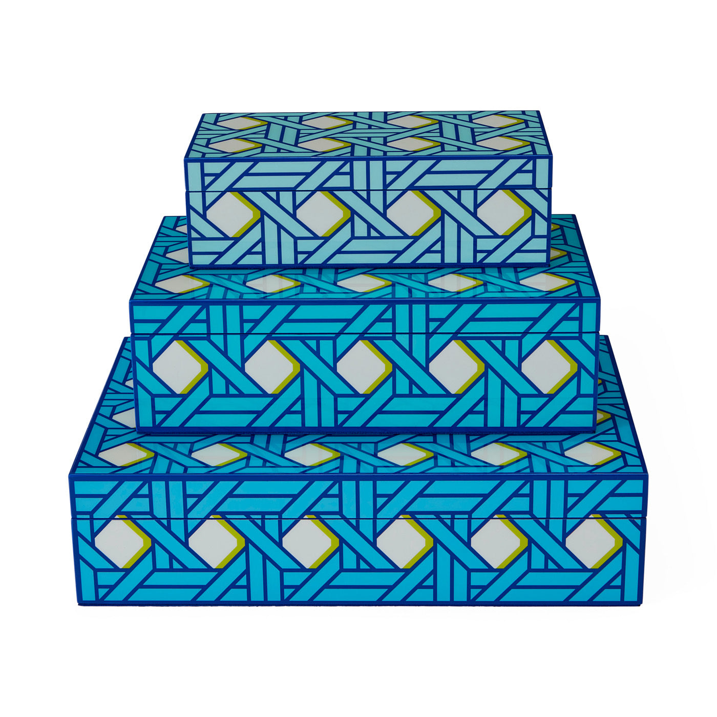 Handwoven Rattan Lacquer Jewelry Box Set - Perfect for Home Decor, Gift Giving & Organizing Rings, Earrings & Necklaces