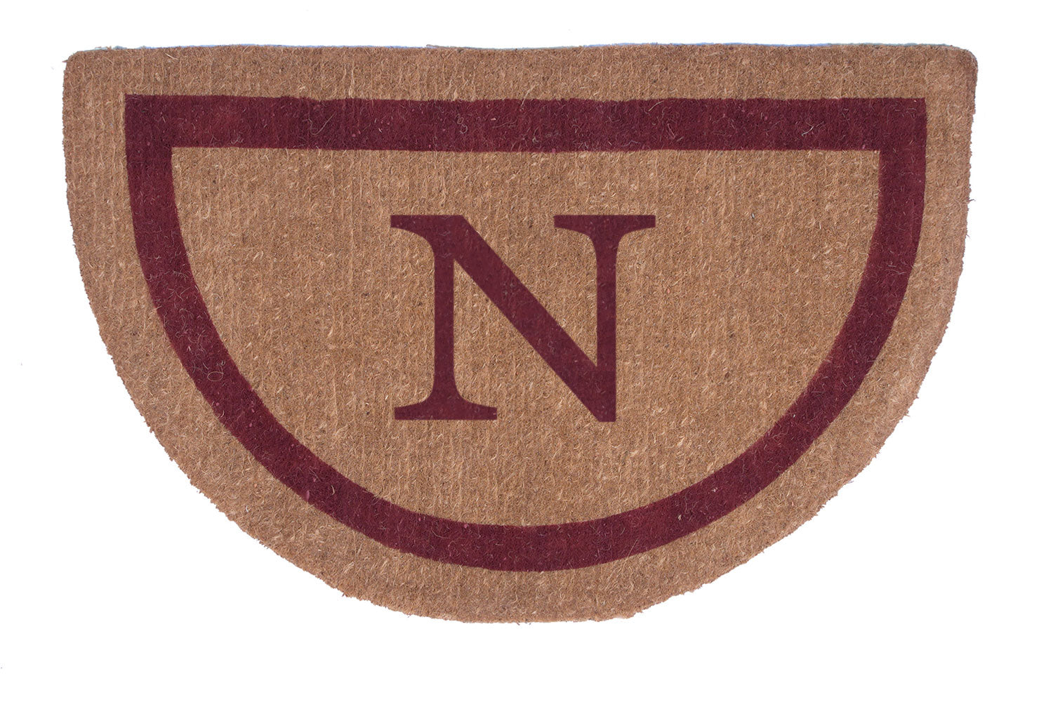 Custom Half Round Doormat with Single Border - Personalized Welcome Mat for Front Door, Porch, or Entryway - Perfect for Home, Office, or Gift