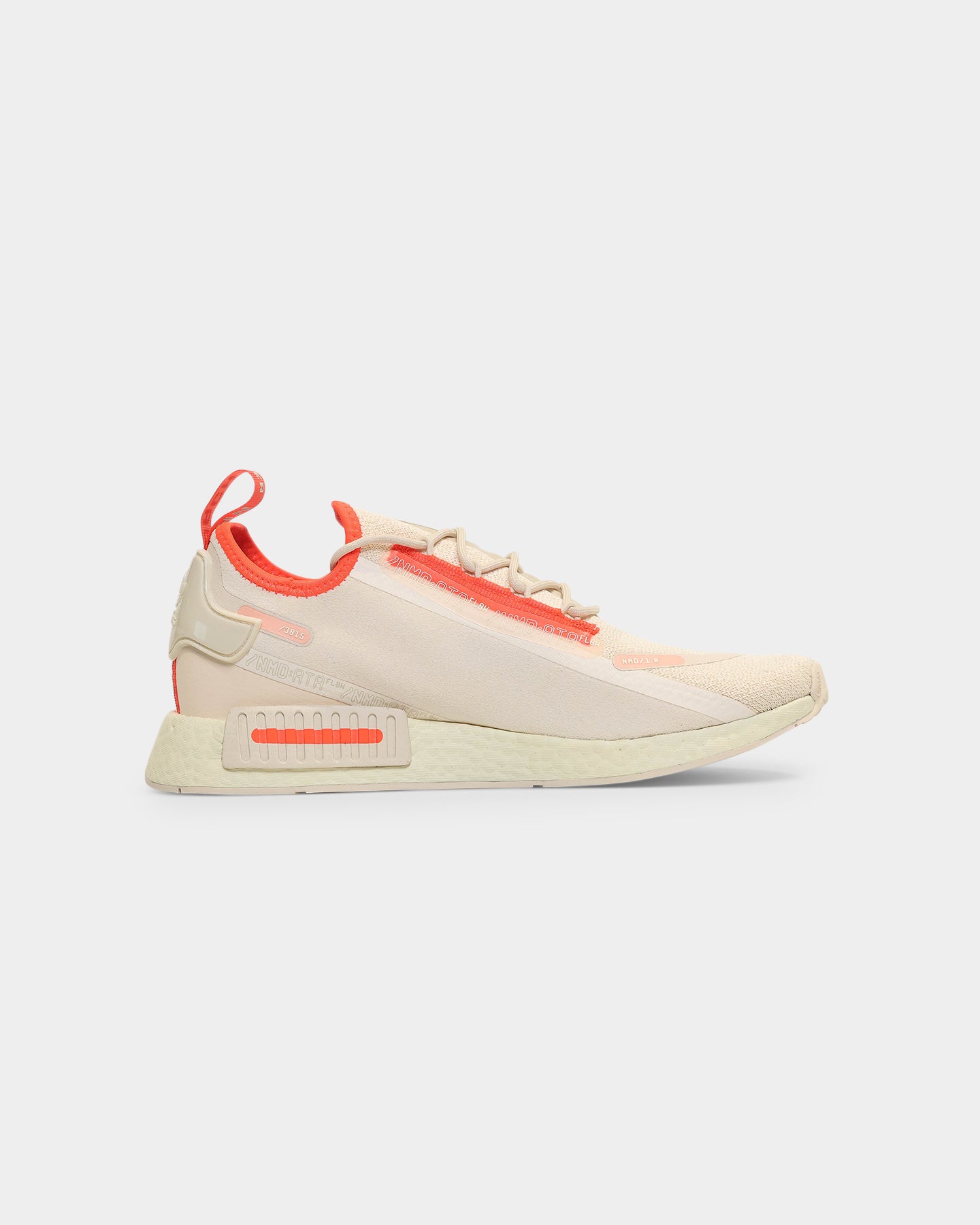 Adidas NMD_R1 Spectoo Running Shoes - Halo Ivory, Lush Red & Cream White | Men's & Women's Sneakers for Casual Wear, Gym & Street Style