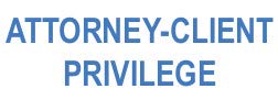 Attorney-Client Privilege Self-Inking Stamp - Grey 4913 with Blue Ink & 1oz Refill (Style 108) | Perfect for Legal Documents, Confidential Files & Notary Work