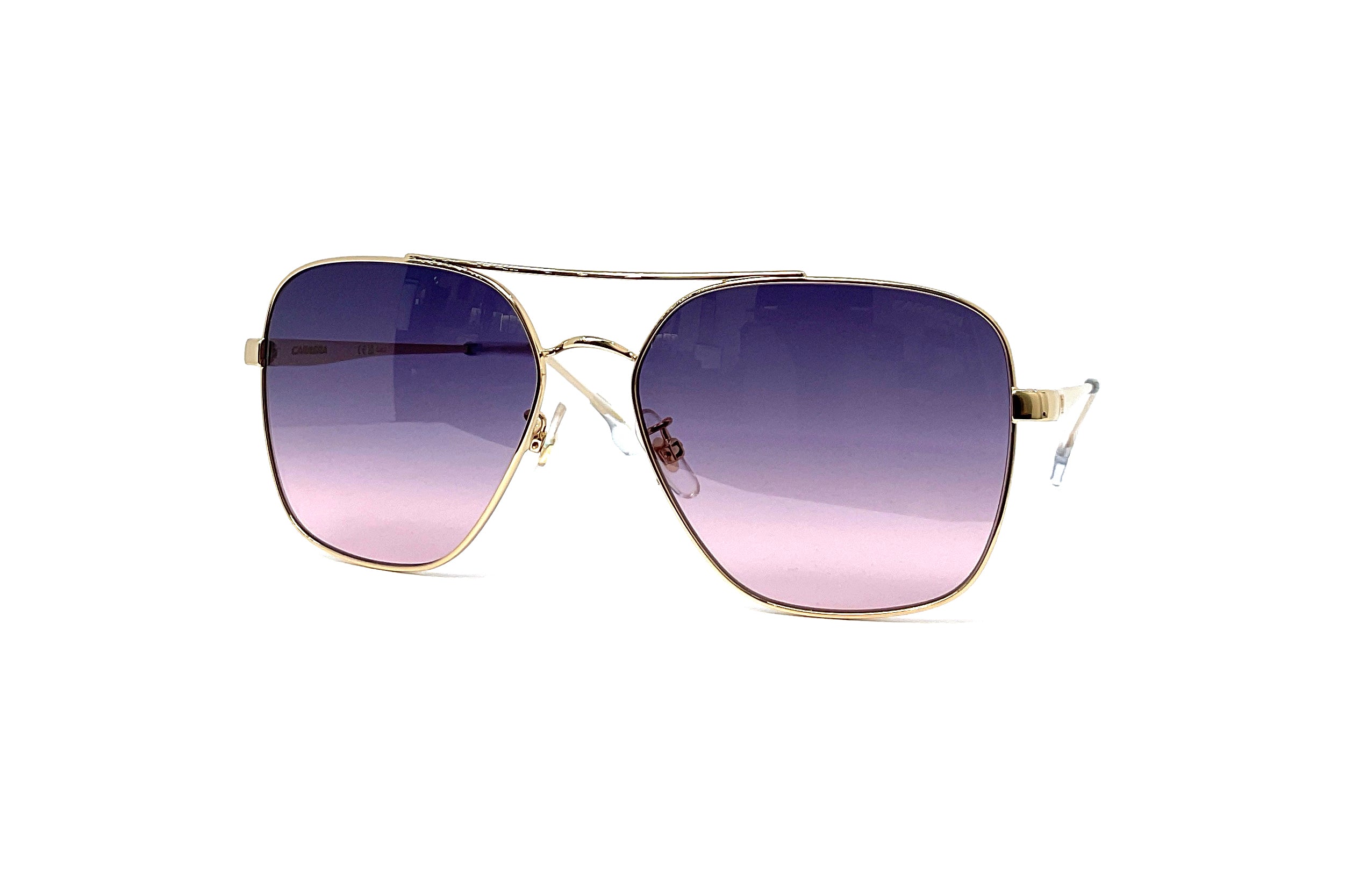 Carrera 3019/S Gold Crystal Sunglasses - Polarized UV Protection Aviator Glasses for Men & Women - Perfect for Driving, Travel, and Outdoor Activities