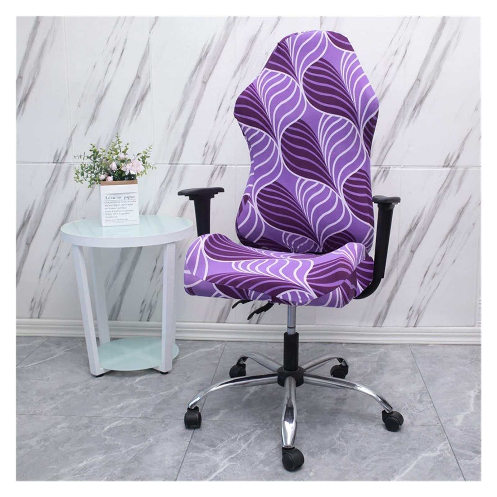 YXZN Stretch Gaming Chair Cover - Printed Computer & Office Chair Slipcover for Leather, Reclining & Racing Gaming Chairs - Universal Fit Protector (Color #9) - Perfect for Home Office, Gaming Setup & Esports Tournaments
