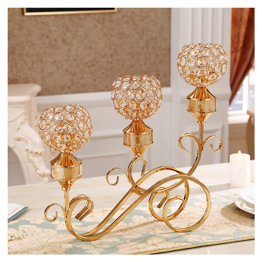 Elegant European Metal Candle Holder - Luxury Home Decor for Romantic Dinners, Weddings & Candelabras | Perfect for Table Centerpieces, Holiday Decor & Special Occasions