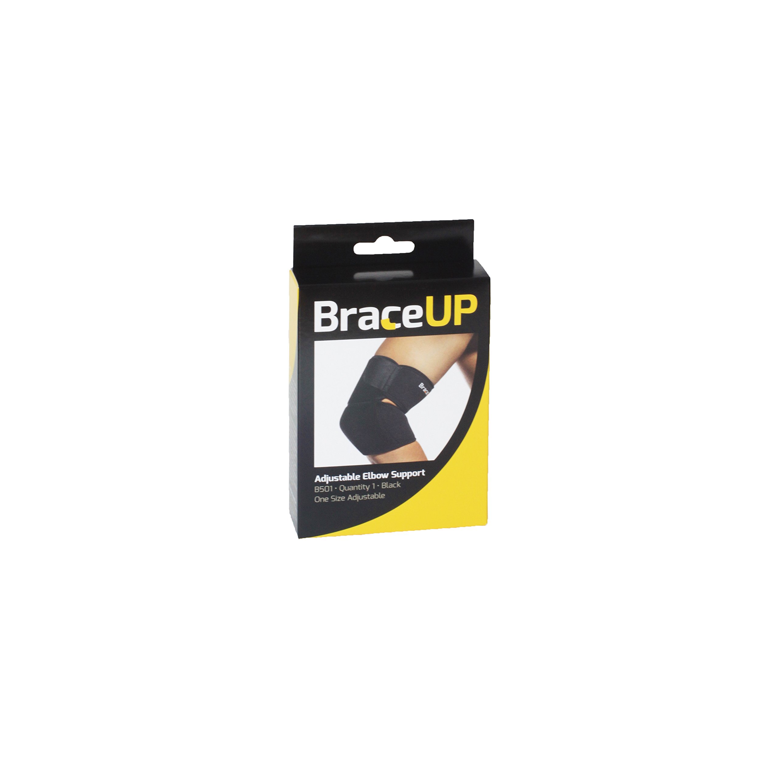 BraceUP Adjustable Elbow Brace for Tendonitis & Tennis Elbow Pain Relief - Breathable Forearm Support Strap for Men & Women - Ideal for Golf, Tennis, Weightlifting & Daily Activities