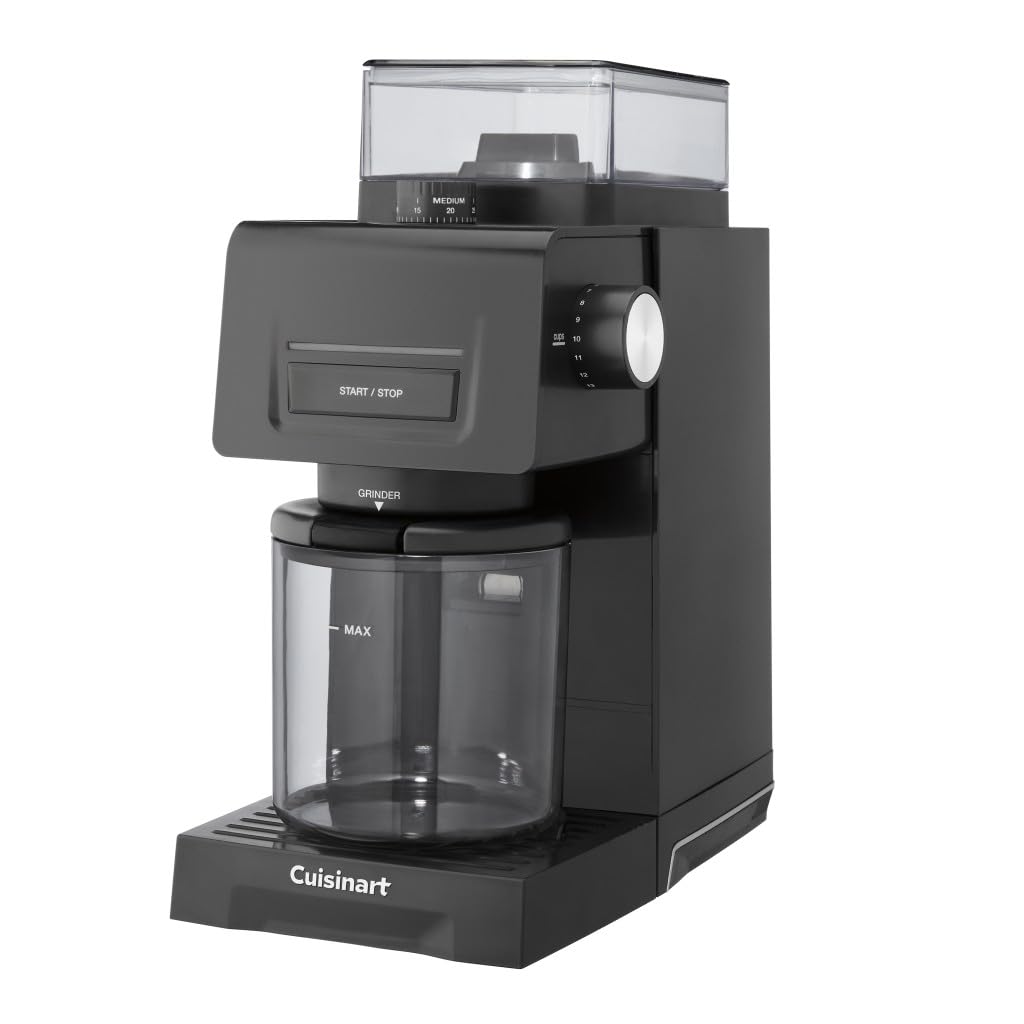 Cuisinart Conical Burr Coffee Grinder for Espresso & Drip Coffee - Perfect for Home Baristas & Coffee Enthusiasts - Ideal for Fresh Ground Coffee in Kitchens & Cafes