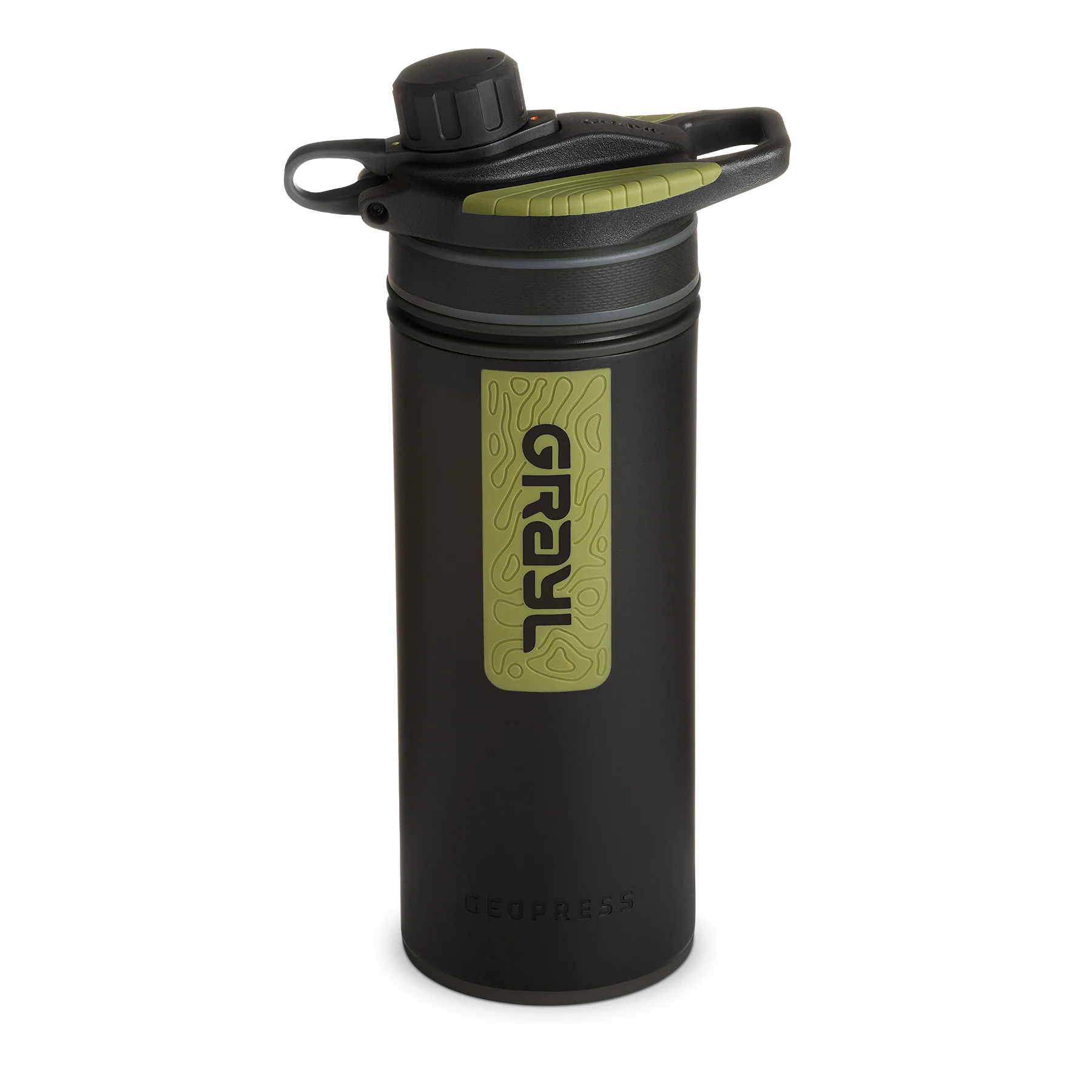 Grayl Geopress Water Purifier Bottle - Portable Water Filter for Hiking, Camping & Travel - Removes 99.9% of Bacteria, Viruses & Chemicals - Ideal for Outdoor Adventures, Emergency Preparedness & Backpacking