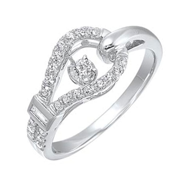 14K White Gold Diamond Ring (1/3 CTW) - Elegant Solitaire Engagement Ring for Women, Perfect for Proposals, Anniversaries & Special Occasions