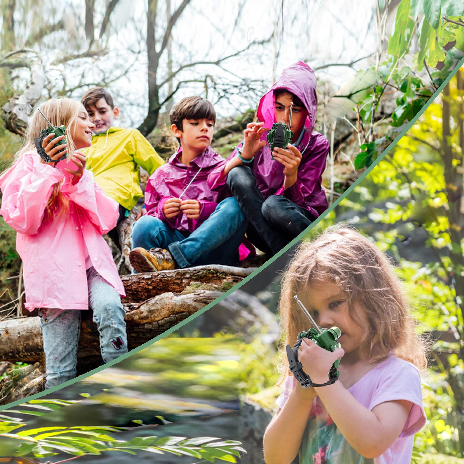 7-in-1 Kids Walkie Talkie Watch - Long Range Two-Way Communication Spy Watch with Flashlight for Boys & Girls Ages 8-12 | Perfect for Outdoor Adventures, Camping, and Secret Agent Role Play Games