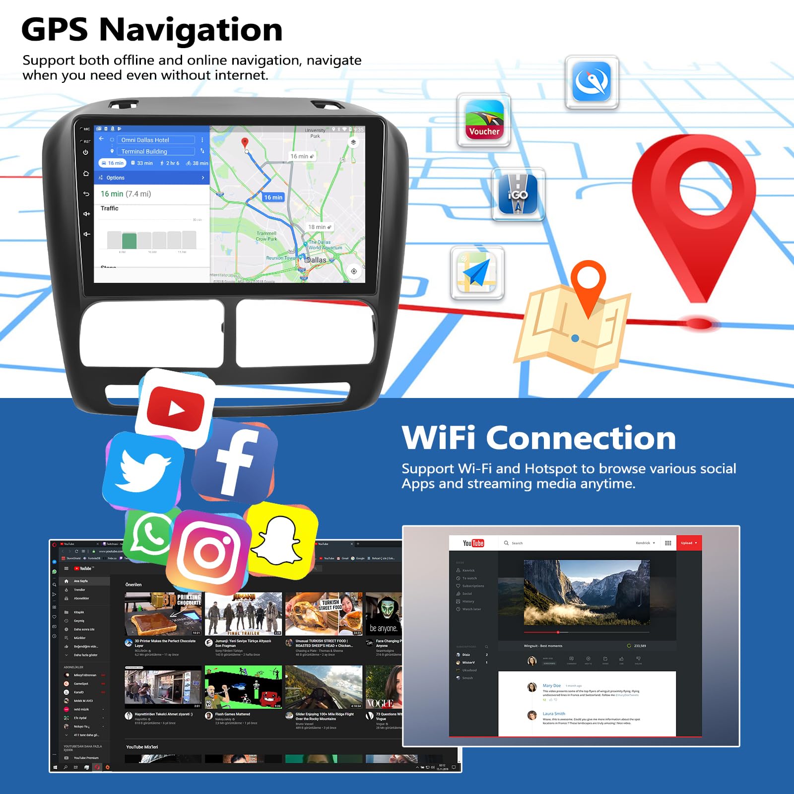 2G+64G Android 13 Car Stereo for Opel Vauxhall Combo & Fiat Doblo | 9