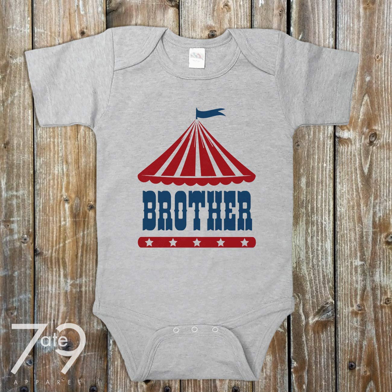 7 Ate 9 Apparel Boys' Birthday Circus Romper - Cute Baby One-Piece Outfit for Birthday Parties, Photo Shoots & Special Occasions
