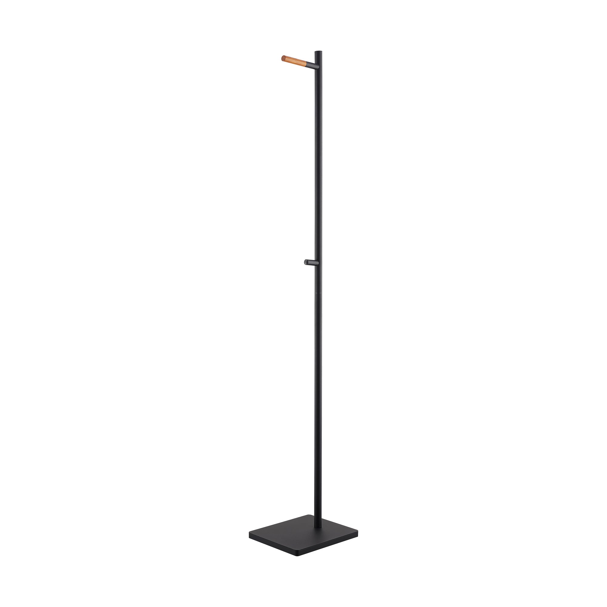 Sturdy 63.98 Inch Coat Rack with Steel Frame and Wooden Hooks - Perfect for Entryway, Bedroom, or Office Organization