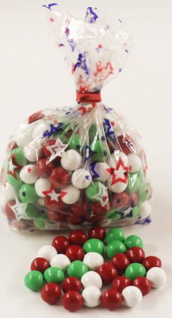 Scott's Cakes Christmas Chocolate Dutch Mints - 8 oz Bag with Patriotic Stars | Holiday Gifts, Party Favors & Stocking Stuffers for Christmas Celebrations