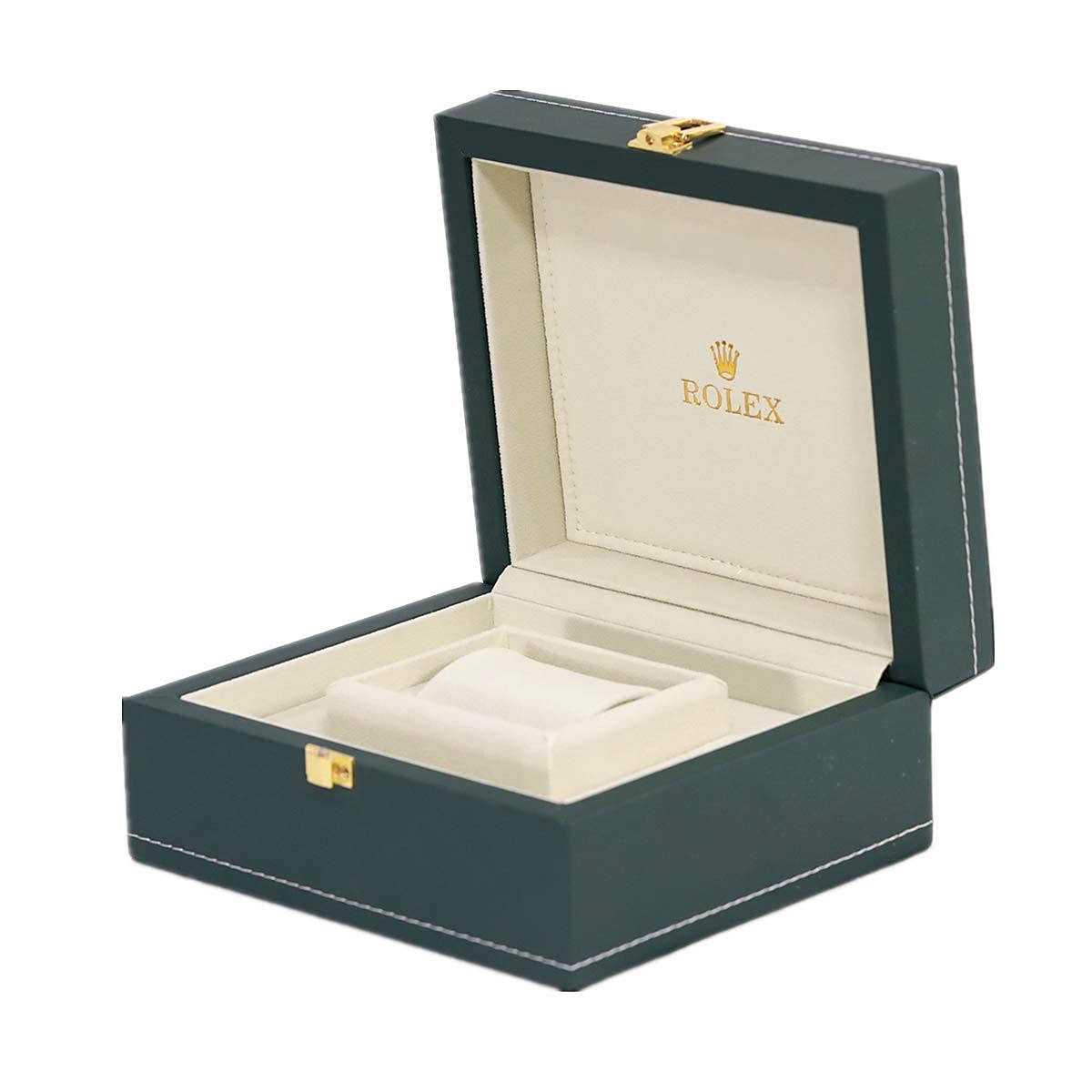 Premium Green PU Leather Watch Box for Rolex Sky-Dweller - Replacement Watch Case with Soft Interior, Luxury Watch Storage & Display Case - Perfect for Watch Collectors, Gifts & Travel Protection