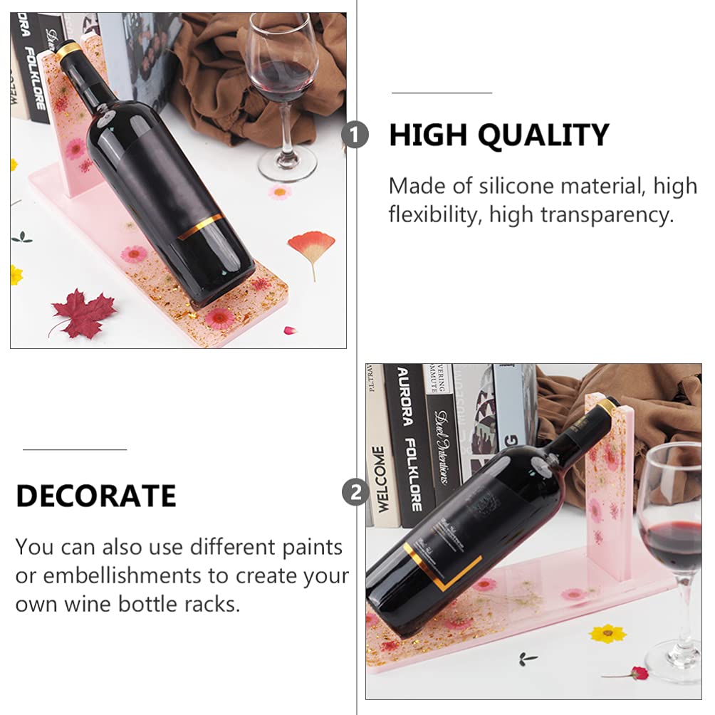EXCEART 1 Set Wine Rack Silicone Mold - DIY Resin Casting Mold for Wine Glass Holder, White Frame - Perfect for Home Bar Decor, Wedding Gifts & Craft Projects
