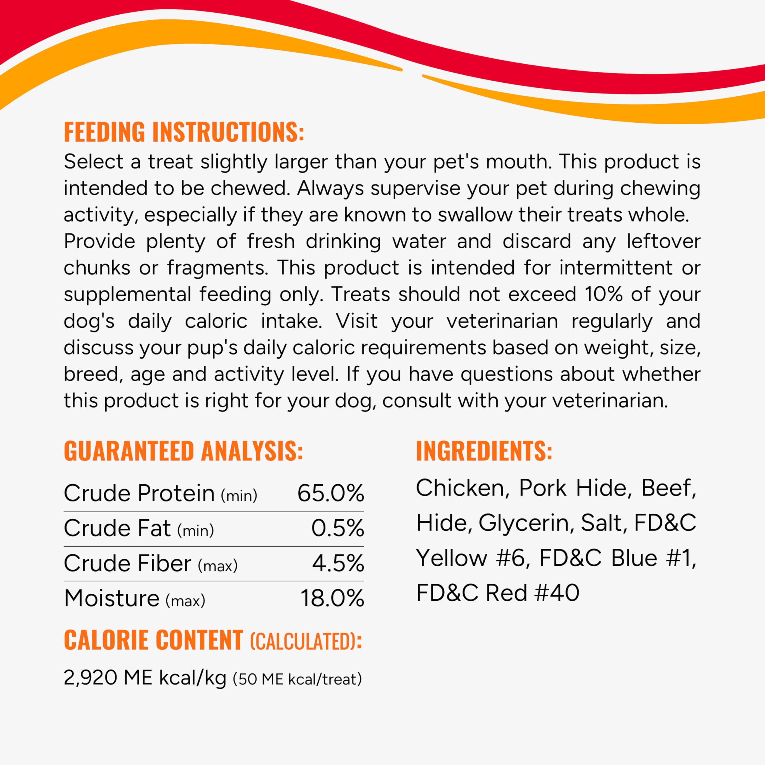Good ‘n’ Fun Triple Flavor Dog Chews - Chicken, Pork Hide & Beef Hide Long-Lasting Treats for All Dogs (12oz) - Perfect for Training Rewards, Dental Health & Playtime