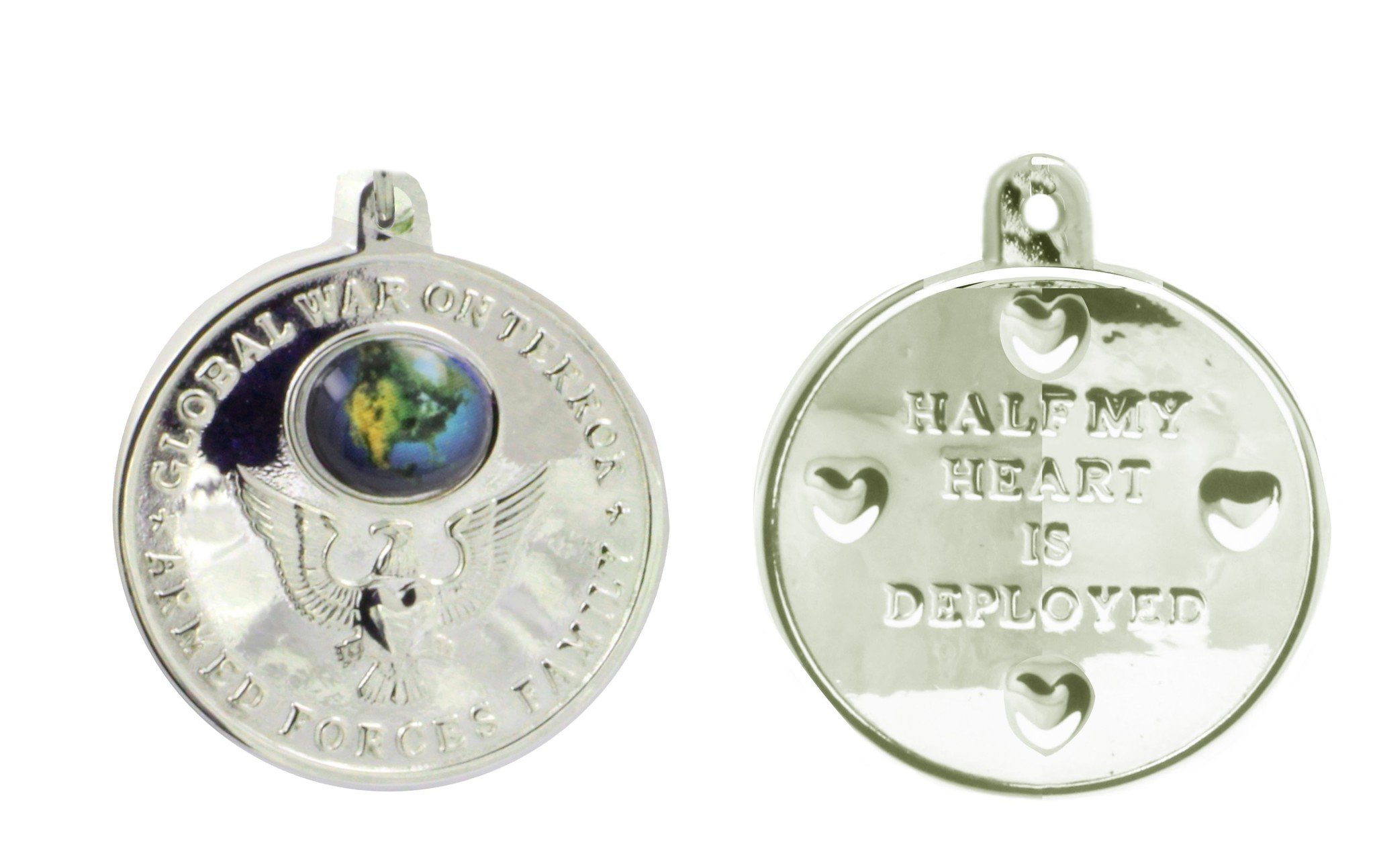 Sterling Silver Marine Mom Necklace - Elegant Military Pendant Jewelry for Navy Mothers - Perfect Gift for Deployment, Homecoming & Special Occasions