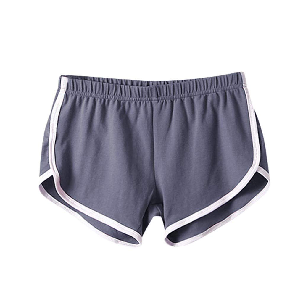 Women's Comfy Gym Shorts - Elastic Waist Workout Shorts for Sports & Yoga