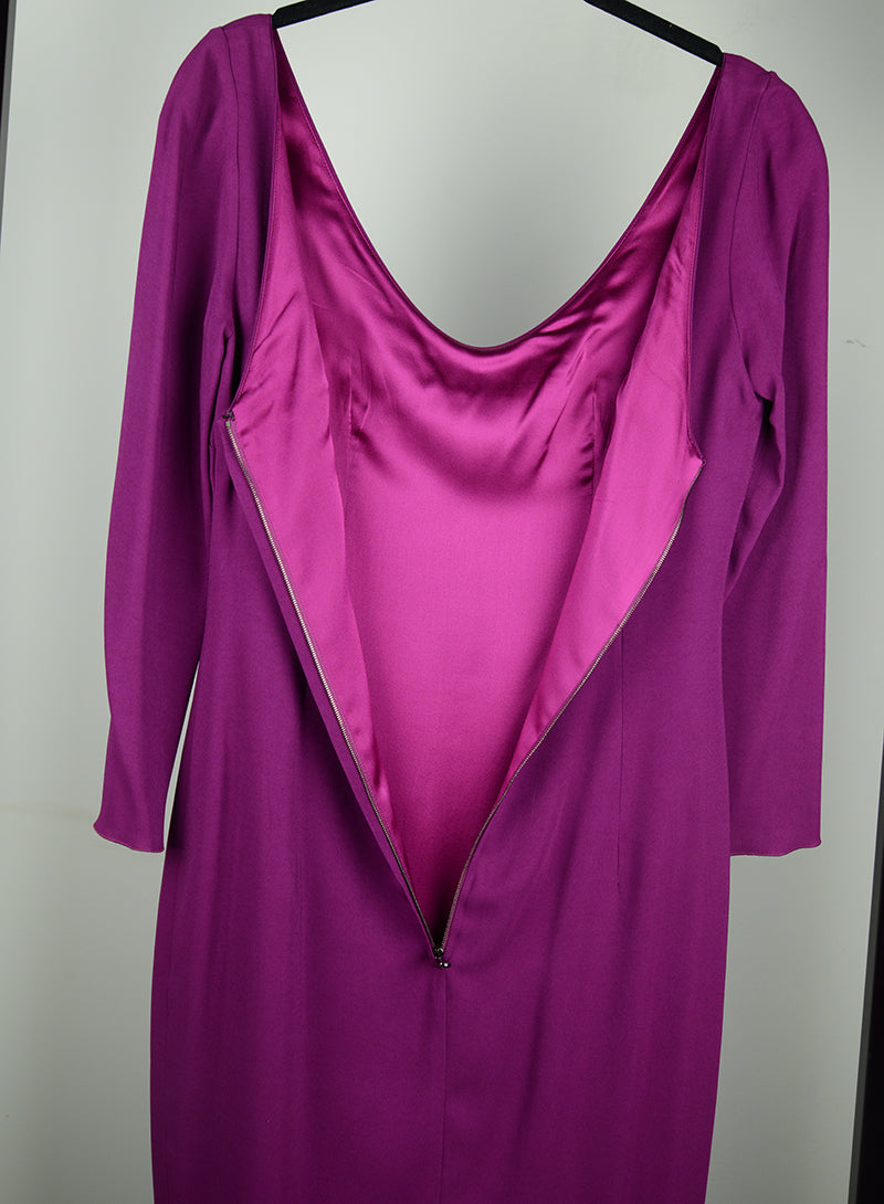 Dolce & Gabbana Fuchsia Dress Size 40 - Elegant Evening Gown for Parties & Special Occasions
