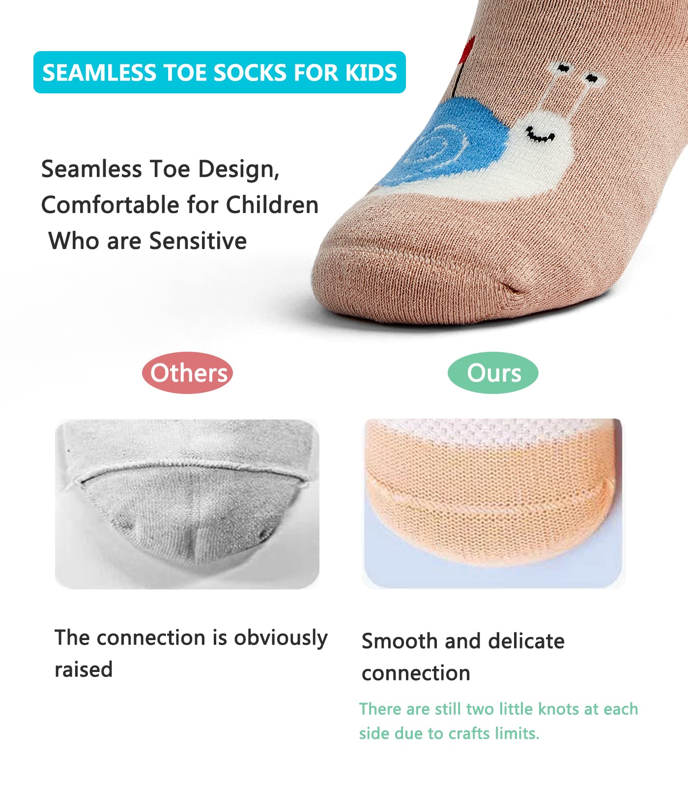 Boys Winter Socks 6-Pack - Warm Thermal Crew Socks for Kids - Outdoor & School